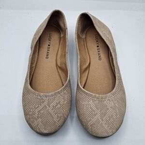 Lucky Brand Emmie Snakeskin Ballet Flats